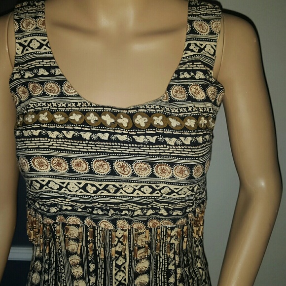 Vintage boho dress with beaded design - Picture 4 of 7
